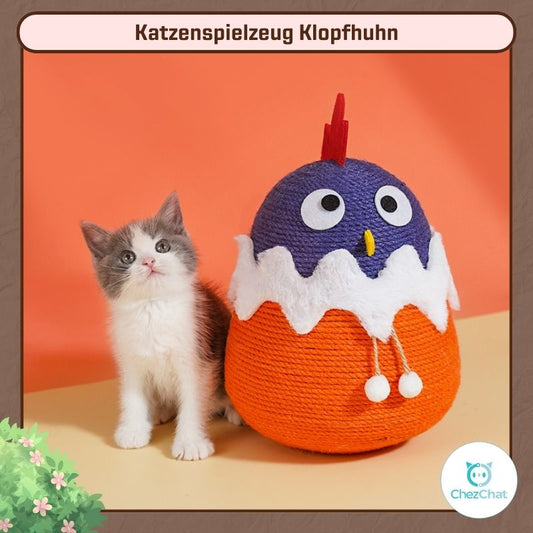 Katzenspielzeug Klopfhuhn