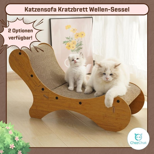 Katzensofa Katzenbett Wellen-Sessel