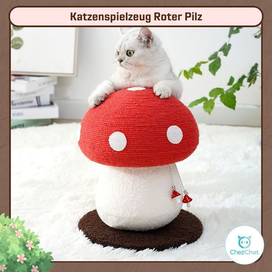 Katzenspielzeug Roter Pilz